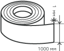 Рулон нержавеющий 1х1000 мм.  AISI 430 (12Х17) холоднокатаный,  шлифованный
